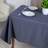 Скатертина "Aquastop" водовідштовхуюча Dark Gray, 150x150, фото 4