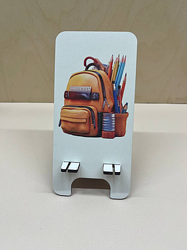 Іменна підставка під телефон з ілюстраціями. Подарунок на 1 вересня, останній дзвоник