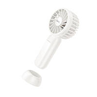 Портативний ручний вентилятор Hoco HX60 Nimble portable handheld fan (1200mAh, 3 Speed, 2.5-6.5h) White