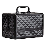 Кейс-шкатулка для прикрас чорна Косметик Кейс 25х17 см Elisey