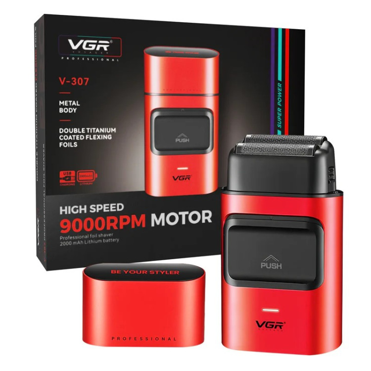 Професійний шейвер VGR Professional Shaver V-307 RED, фото 1