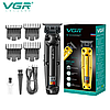 Тример для бороди VGR Professional Hair Trimmer V-904 Black, фото 2