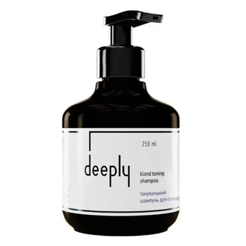 Тонуючий шампунь для блонду deeply Blond Toning з синім пігментом 250 ml, фото 1