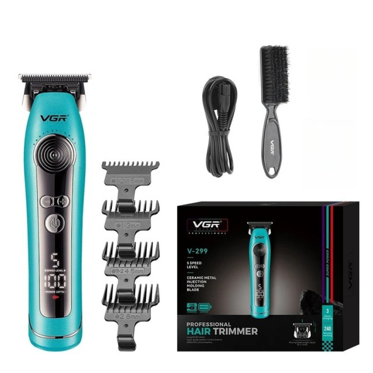 Тример для окантовки та бороди VGR Professional V-299 BLUE, фото 1