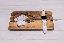 Підставка органайзер для годинника iWatch + логотип гравіювання