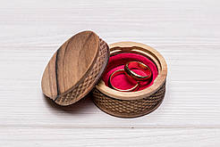 Індивідуальна коробочка - шкатулка для каблучок «Колона» з логотипом