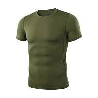 Тактична футболка з коротким рукавом для чоловіків стильна та комфортна для активного відпочинку та роботи BROWN
