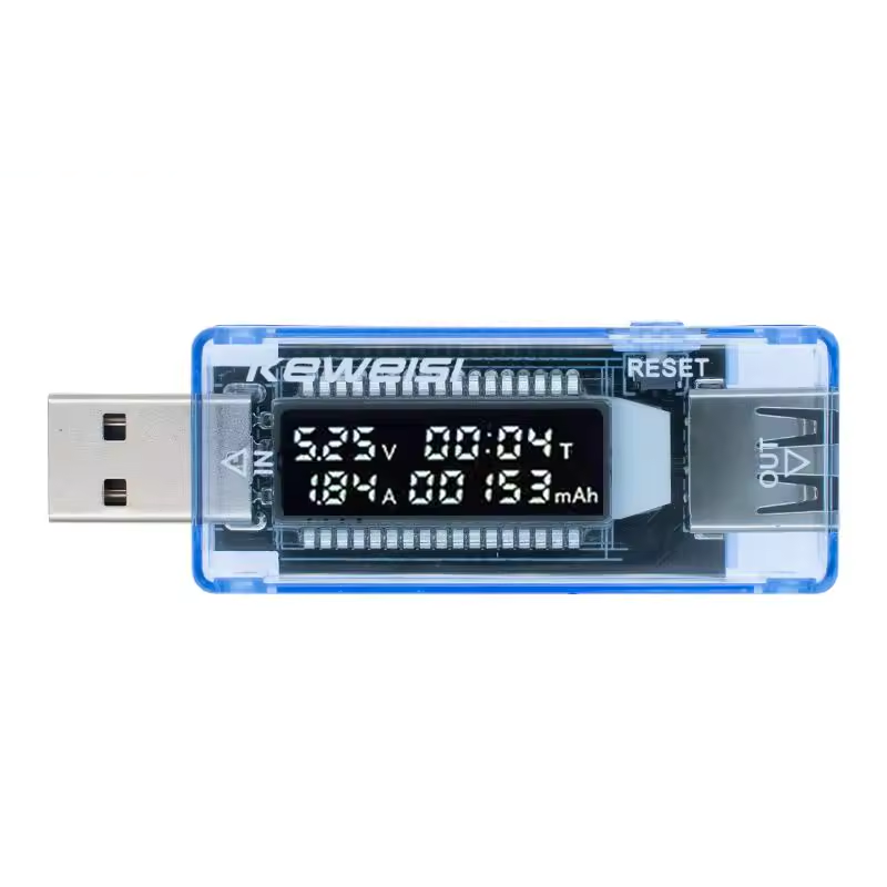 Цифровий USB-тестер: вольтметр, амперметр, індикатор ємності для зарядних пристроїв і power bank, фото 1