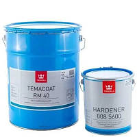 Епоксидна фарба для оцинковки сталі бетону алюмінію кахлю Tikkurila Temacoat RM40 ТVН А+В 2,8 л