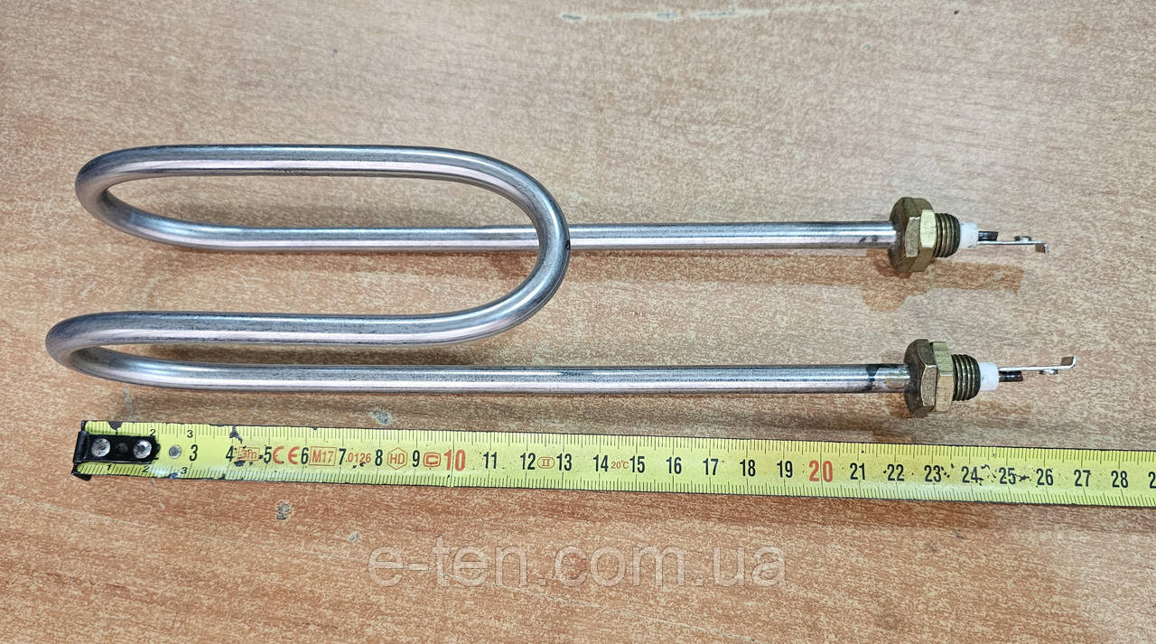 Тен гнутий водяний 2500W / 230V (з НЕРЖАВІЙКИ) на штуцерах Ø14мм / L=230мм до бойлера ELDOM  (SANAL,Туреччина)