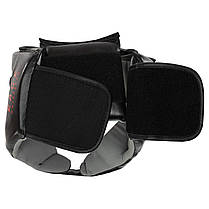 Шолом боксерський відкритий шкіряний FISTRAGE RAGE VL-6369 S-XL чорний-червоний Код VL-6369, фото 5