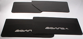 Оббивка дверi Волга 2410,31029,3110 компл.4шт "карта" (чорна з лого "Волга") (AutoArt) 3102-6102010/11