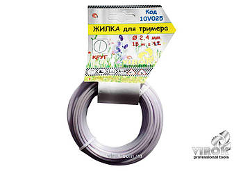 Жилка для тримера "КРУГ" TM VIROK : Ø= 2.4 мм, l = 15 м