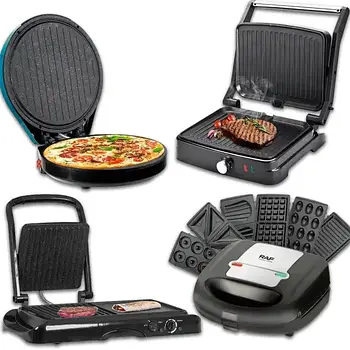 Електричні грилі, вафельниці, сендвічниці