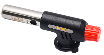Пальник газовий VIROK з цанговим (швидким) з'єднанням. Piezo, ceramic [50/4]