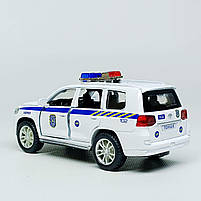 Машинка поліція Toyota Land Cruiser 1:32 TK Group – інерційна, світло звук, відчиняються двері 41153/2, фото 7