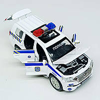 Машинка поліція Toyota Land Cruiser 1:32 TK Group – інерційна, світло звук, відчиняються двері 41153/2, фото 5