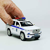 Машинка поліція Toyota Land Cruiser 1:32 TK Group – інерційна, світло звук, відчиняються двері 41153/2, фото 4