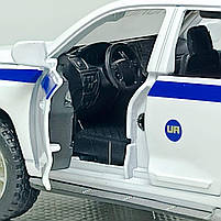 Машинка поліція Toyota Land Cruiser 1:32 TK Group – інерційна, світло звук, відчиняються двері 41153/2, фото 6
