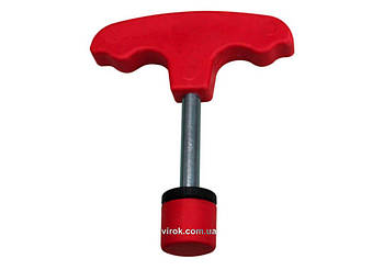 Свердло ручне металеве з пластмасовою ручкою для капельного поливу