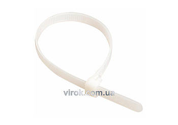 Хомут стяжний нейлоновий білий 100х2,5 100 шт  [500]