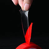 Надміцна двостороння акрилова клейка стрічка, прозорий гелевий монтажний скотч Double Sided Gel Tape 3 метри, фото 4