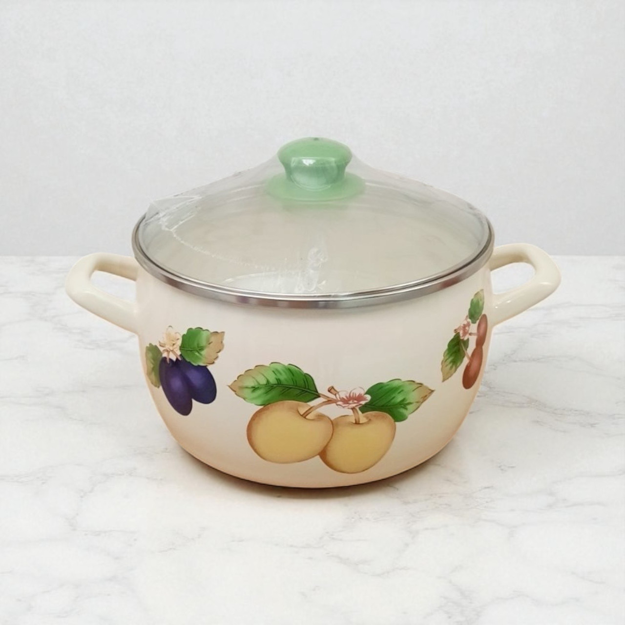 Каструля глибока 5.4 л 22 см Фрукти 2 Принц 2471 Metalac 383747