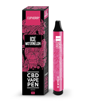 🌿 Інгалятор КБД Euphoria Ice Watermelon 200 мг CBD, 2 мл
