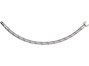 Шланг водопровідний з опліткою з нерж сталі FALA l= 400мм Ø= 8/12, з'єдн F-1/2" х M-M10x1- 17мм 1МПа