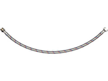 Шланг водопровідний з опліткою з нерж сталі FALA l= 500 мм, Ø= 8/12, з'єднання М-3/8" х F-3/8" 1 МПа