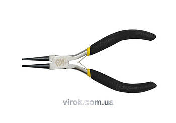 Щипці - круглогубці міні VOREL : прямі, L= 125 мм, з ізольованими ручками [12/120]