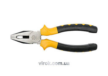 Плоскогубці універсальні VOREL з ізольованими ручками, l= 160 мм  [6/60]