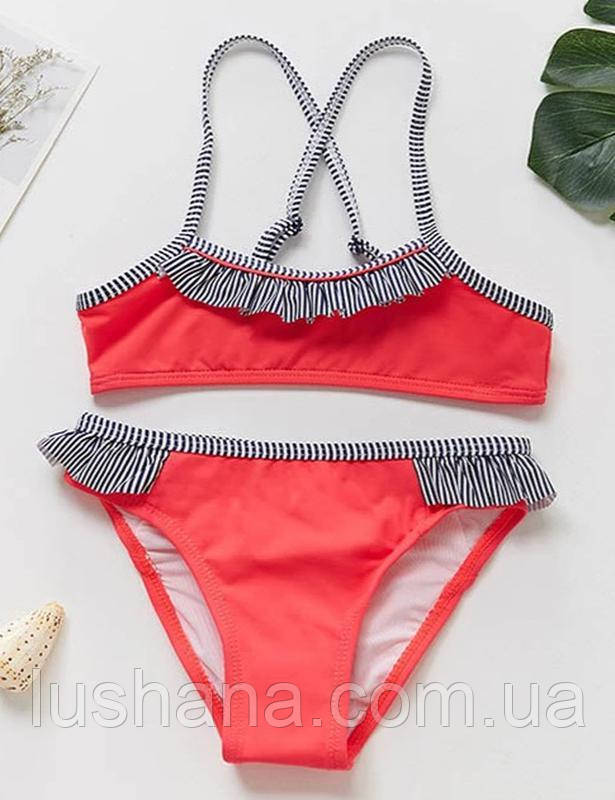 Дитячий окремий роздільний купальник Okaidi на дівчинку р.128, фото 1