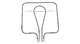 Тен для духовки, 335*350 мм, 1050+450 Вт, Candy 41020672, Irca