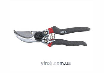 Секатор YATO : Нержавіюча сталь Ø=15 мм, L= 205 мм [12/72]