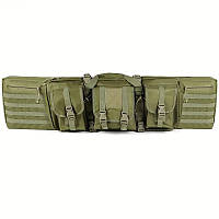 Сумка чохол для зброї N136 107 см рюкзак збройовий олива зелена