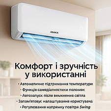 Кондиціонер OSAKA ST-07HH: 20 м² комфорту до -7°C! ❄️, фото 2