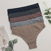 Труси жіночі сліпи-бразиліана Nicoletta Туреччина M, L, XL | 5 шт.