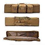 Сумка чохол для зброї N136 118 см рюкзак збройовий койот, фото 7