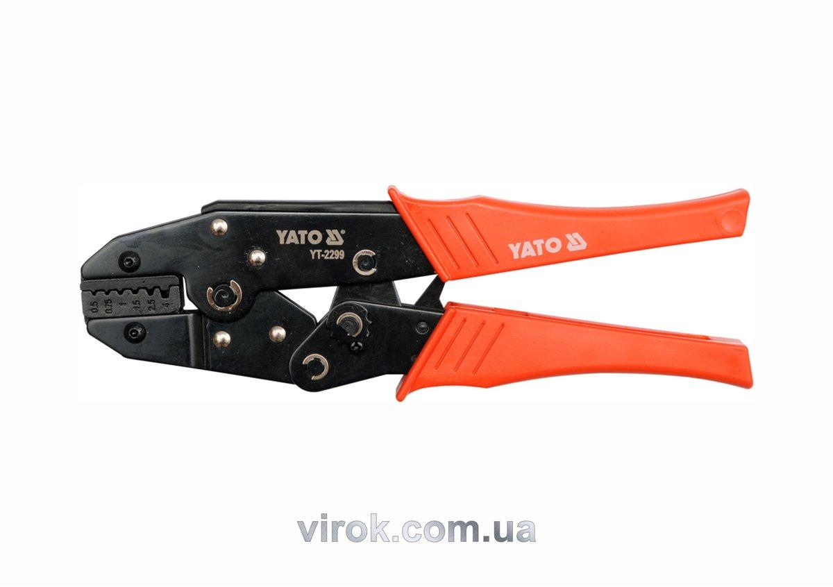 Кліщі для обтискання і зачистки проводів YATO, L=230 мм. 20-12(AWG), 0.5-4 мм2 [5/30], фото 1