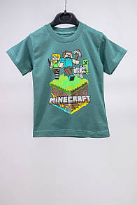 Дитяча футболка для хлопчика Minecraft кулір