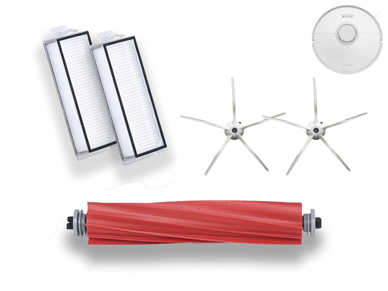 Комплект змінних аксесуарів (5 шт.) для робота-пилососа Xiaomi Roborock Q7 Max / Q7 Max+ / Q7 Plus / T8, фото 1