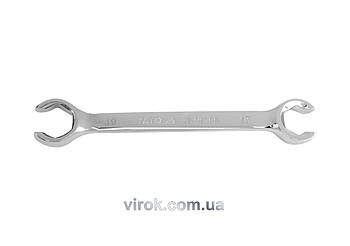 Ключ накидний YATO : Відкритий, М= 17х19 мм, L= 195 мм [10/50/100]