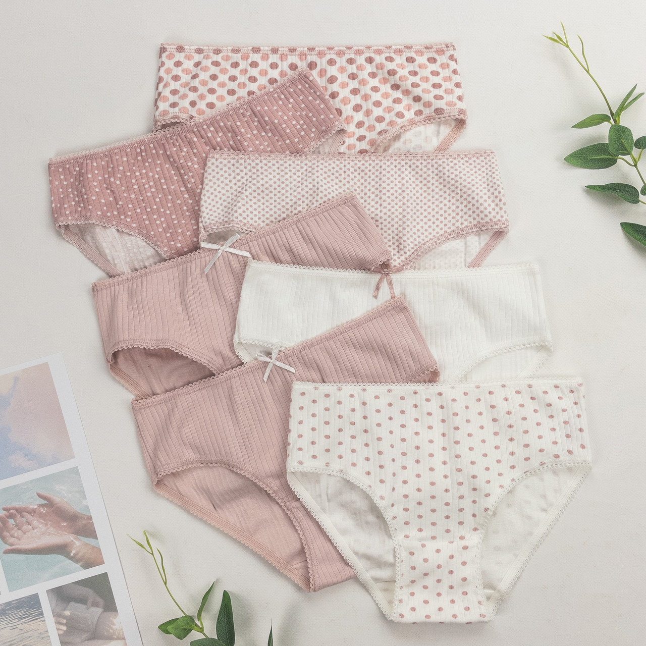 Труси сліпи дитячі тижневки в рубчик Nicoletta Туреччина (вік: 3, 4-5 років) | 7 шт.