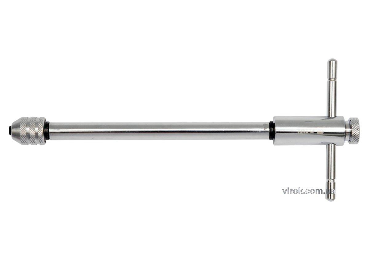 Вороток для мітчиків з тріщаткою YATO : M3-M10, L= 250 мм [20/80], фото 1