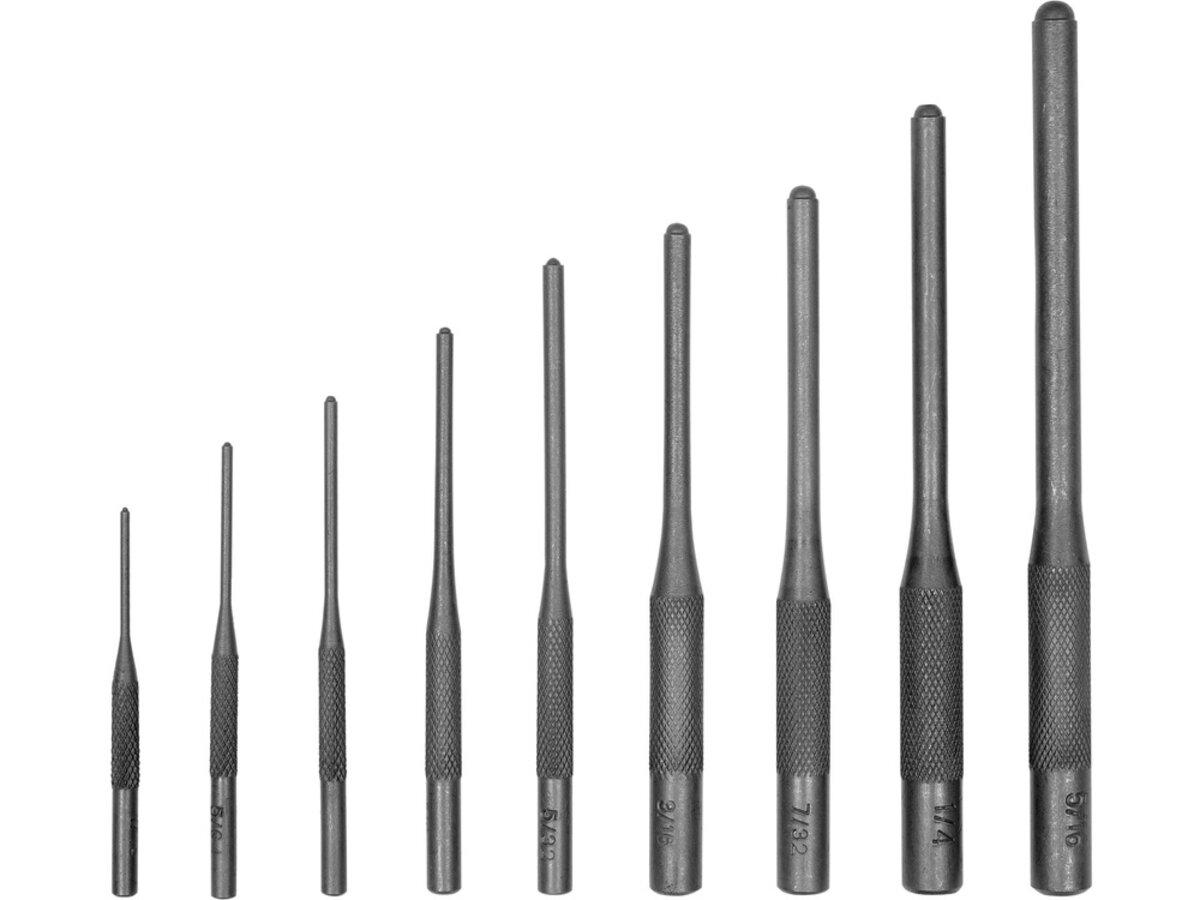 Пробійники з кульовими наконечниками YATO: Ø= 1,7- 2 мм, l= 70- 160 мм, компл. 9 шт [6/36], фото 1