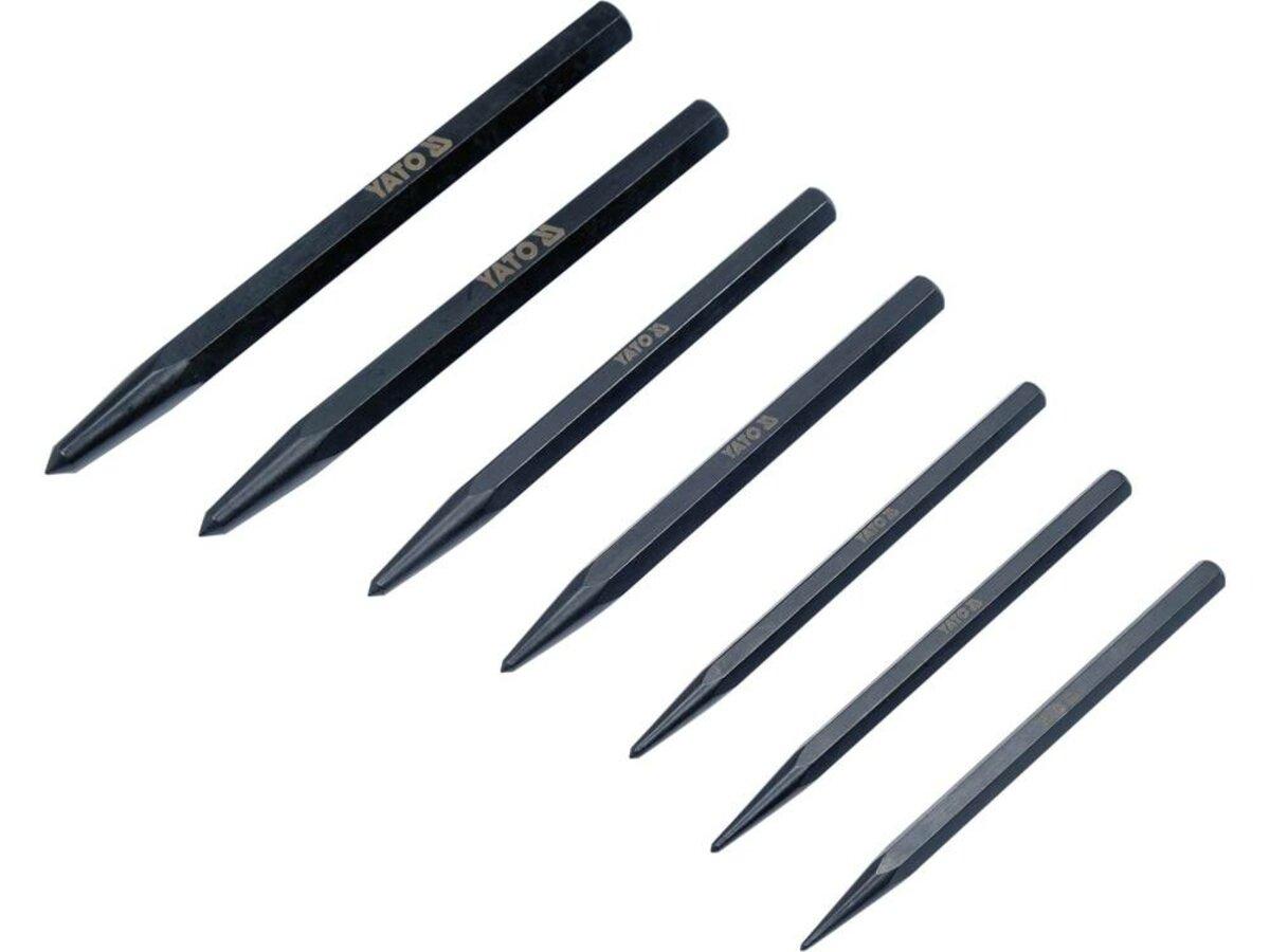 Кернери розмічальні YATO l=100- 140 мм; Ø= 1.5- 6мм, компл. 7 шт. [60], фото 1