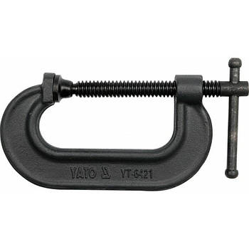 Струбцина YATO з гвинтовим затиском, тип "C" : l= 100 мм (4") [6/12]
