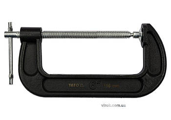 Струбцина з гвинтовим затиском "G" подібна YATO; l= 150 мм (6") [12]