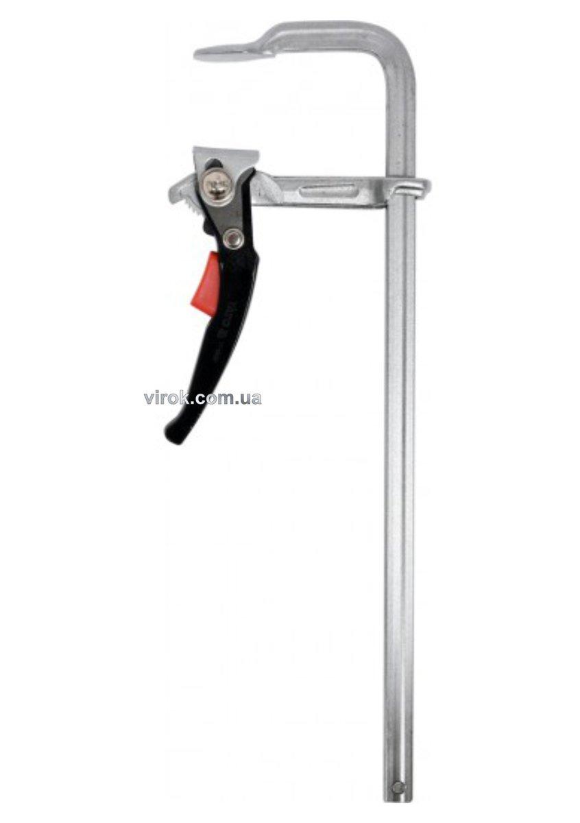 Струбцина з важільним затискачем, стальна, тип "F" YATO; l= 400 мм, h= 100 мм [2/6], фото 1